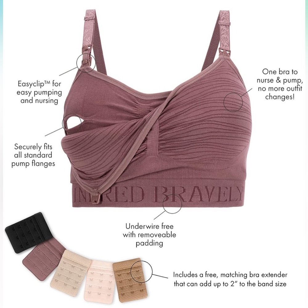 NWT Kindred Bravely bundle of 2 Sublime Pumping and Nursing Bras size XL-Busty